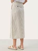 Part Two Esila Nederdel - Dark Navy Stripe3