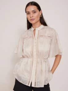 Bruuns Bazaar Matea Skjorte – Taupe 1 ny