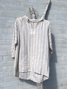 Cabana Living Asoni Bluse - Beige Stripe 1 ny