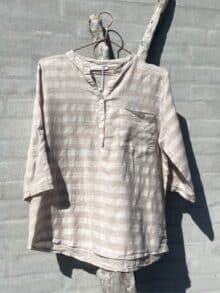 Cabana Living Salin Bluse - Beige Stripe 1 NY