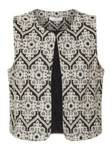 Sister Point Vest Gie - Black Cream 1 ny