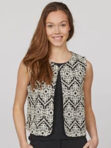 Sister Point Vest Gie - Black Cream 3 ny