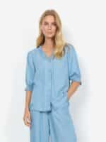 Soya SC-Liv Bluse - Light Denim 4 ny