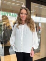 boho love skjorte hvid