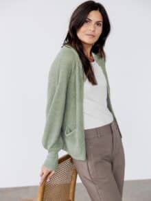 Fransa Freretta Cardigan - Grøn
