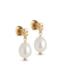 Enamel Ørering Poe Pearl - Guld 1 NY