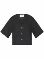 Sister Point Ensia-ss Bluse - Black 1 ny