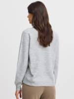 Fransa Cardigan Frellis Car - Light Grey 2 ny