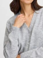 Fransa Cardigan Frellis Car - Light Grey 4 ny