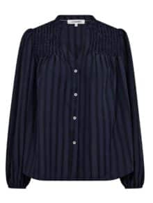 Co Couture Lulu Smoke Bluse - Navy
