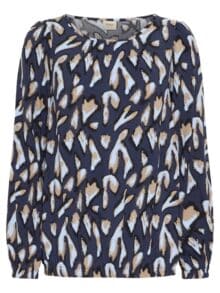 Fransa Bluse Frflowy bl 5 - Navy