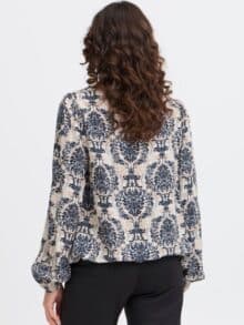 Fransa Bluse Frflowy bl 5 - Moon Beam 2
