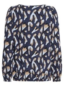 Fransa Bluse Frflowy bl 5 - Navy 2