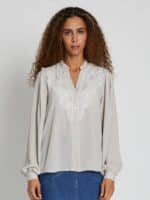 Bruuns Bazaar Camilla Bluse - Silver Cloud 3