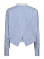 Co Couture Gia Crop Shirt - Pale Blue