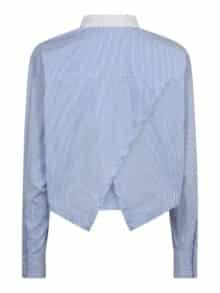 Co Couture Gia Crop Shirt - Pale Blue