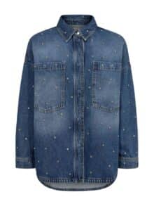 Mos Mosh Emme Marine Shirt - Mid Blue