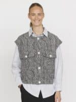 Sisters point Geri-Ve Vest - Black/Cream 3