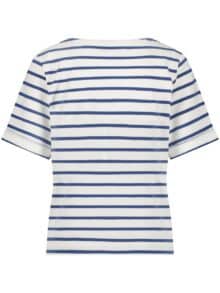 Red Button Terry T-Shirt - Jeans Blue 2