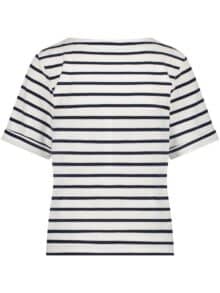 Red Button Terry T-Shirt - Dark Blue 2