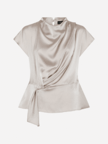 Bruuns Bazaar bluse Acacia BBW4427 i Silver Cloud
