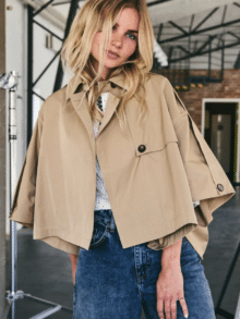 Co ´Couture jakke Francis crop - Khaki 2