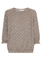 Fransa Bluse Frenora tee 1 20615575 - Farve Brun 201450