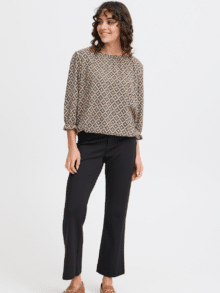 Fransa Bluse Frenora tee 1 20615575 - Farve Brun 201450 12