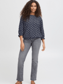 Fransa Bluse Frenora tee 1 - Farve Navy 12