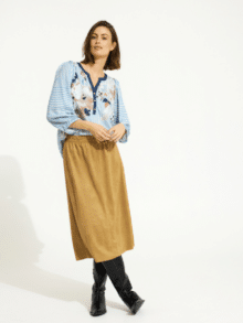 In Front bluse Minna 16535 - Light Blue 505 1