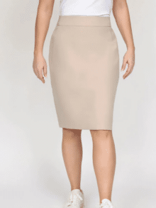 2Biz Malloy Nederdel Sand – Elegant sandfarvet nederdel