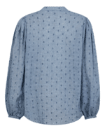 Co'Couture DottieCC V-Shirt i Dusty Blue 1