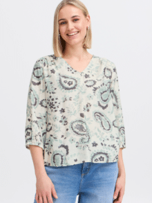 Fransa Ariana Bluse Frosty Green – Elegant og Komfortabel Bluse til Kvinder 1