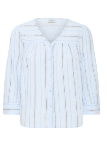 Fransa bluse Nadi Sh 1 i Cashmere Blue – let og feminin bluse til damer