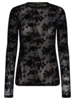 Hype the detail Mesh Bluse 850-14 - Sort