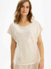In Front bluse Romeo - Farve Champange