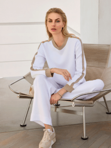 Micha Strik bluse 178120 - Farve 31764 white-sand 123