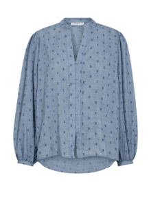 Co'Couture DottieCC V-Shirt i Dusty Blue