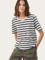 Part Two Ratani T-Shirt i navy-hvid 1