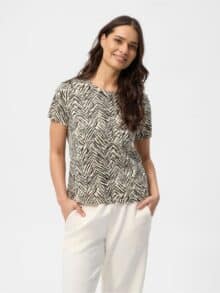 RedGreen Celina T-shirt - Off-White Patte1