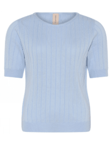 Skovhuus Kort Ærmet Strik 3066 - Farve Starlight Blue 2028