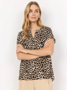 Soya SC-PIETTA Bluse 41095 - Leo Sand 8008c1