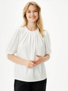 in Front Bluse Grazia 14852 Off White – Elegant bluse til damer
