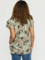 2 Biz bluse Pirlo.sp25 - Khaki Leaf 2