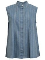 Costa Mani Vest Hampton - Stripe denim