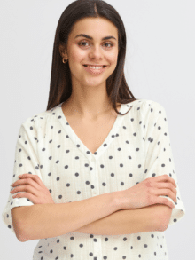 Fransa Bluse Frbobbi 20615707 - Farve Whister White