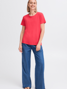 Fransa T-Shirt FRZashoulder 20605388 - Farve Teaberry 1