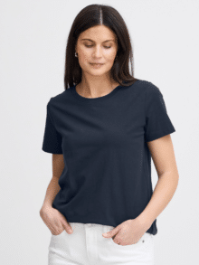 Fransa T-Shirt FRZashoulder 20605388 – Farve Navy 60468