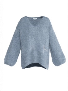 Hëst Strik Sofie V neck 2510120139 - Faded Denim