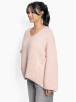Hest Strik Sofie V neck 2510120139 - Farve Rosa